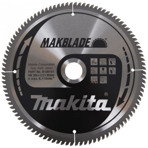 Makita B-09101 Pílový kotúč 250x30mm 100Z