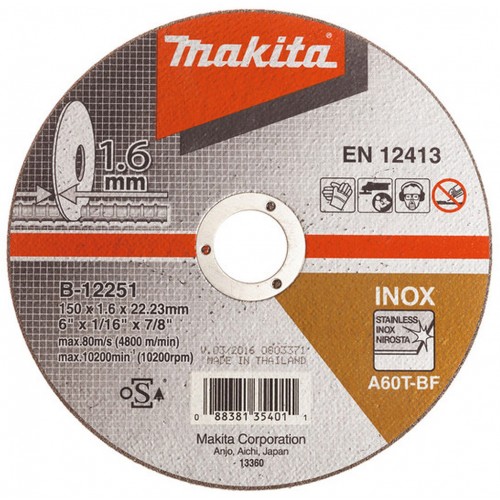 Makita B-12251 rezný kotúč 150x1,6x22mm nerez