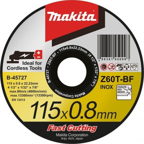 Makita B-45727 rezný kotúč 115x0,8x22mm nerez