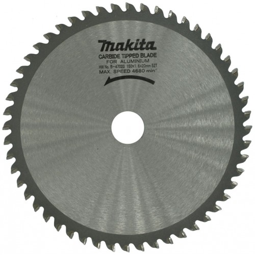 Makita B-47020 pílový kotúč 150x20mm TCT 52Z hliník