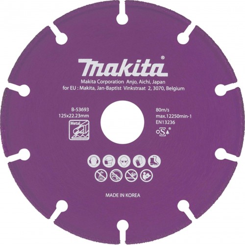 Makita B-53693 diamantový kotúč na kov 125x1.3x22,23mm
