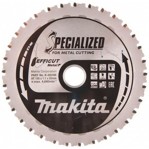Makita B-69288 TCT pílový kotúč Efficut, kov 150x20mm 33T