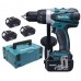 Makita DDF458RF3J Aku vŕtací skrutkovač Li-ion ( 91 Nm/3x3,0Ah/18V) Makpac