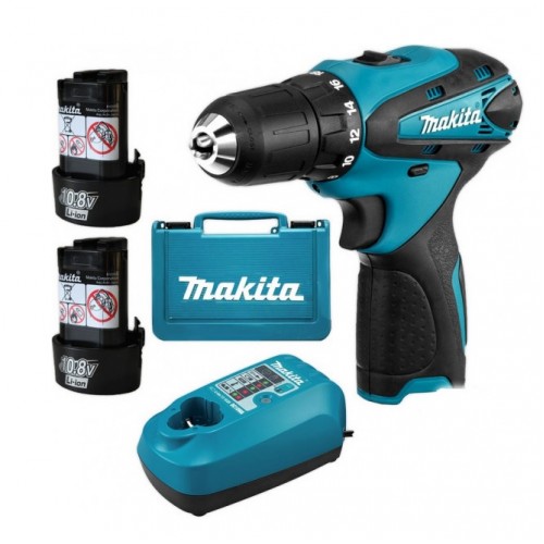 Makita DF330DWE Aku skrutkovač Li-ion ( 10,8V/2x1,3Ah) kufor+ nabíjačka