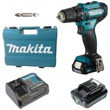 Makita DF333DSAE Aku vŕtací skrutkovač (2x2,0 Ah/12V) CXT, kufor