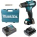 Makita DF333DSAE Aku vŕtací skrutkovač (2x2,0 Ah/12V) CXT, kufor