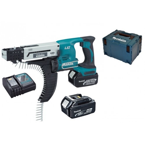 Makita Aku skrutkovač so zásobníkom 25 - 55mm, Li-ion 18V / 3,0Ah DFR550RFE