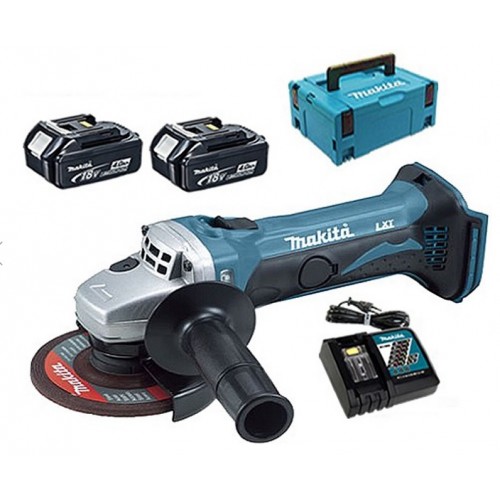 MAKITA Aku úhlová brúska 115mm Li-ion 18V/3,0Ah, systainer DGA452RFJ