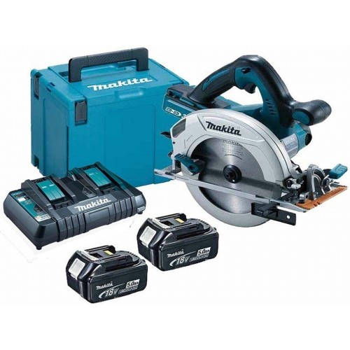 Makita DHS710PT2J Aku okružná píla 190mm, Li-ion LXT (2x5,0Ah/18V) Makpac