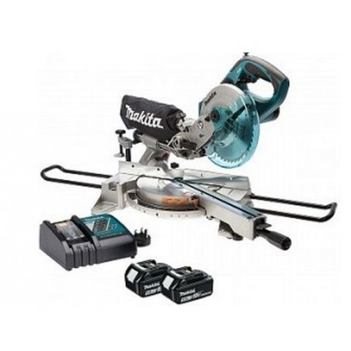 Makita DLS713RTE Aku pokosová píla 190mm, Li-ion 18V/5,0Ah