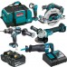 Makita DLX5034T Aku Sada DHP481Z+DGA504Z+DHS680Z+DJR187Z+DML802+2xBL1850B