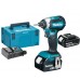 Makita DTD153RTJ Aku rázový uťahovák 1/4"Li -ion (2x5,0Ah/18V/170Nm) Makpac 2