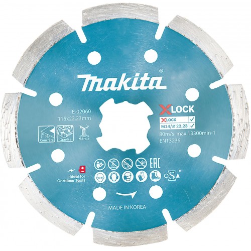 Makita E-02060 X-LOCK Diamantový kotúč 115x22,23mm