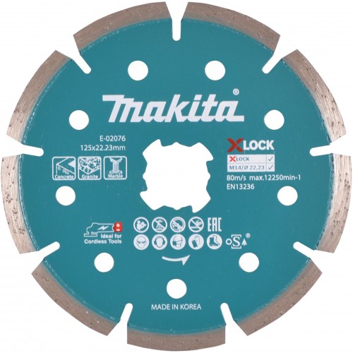 Makita E-02076 X-LOCK Diamantový kotúč 125x22,23mm