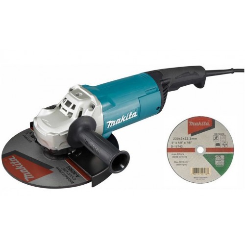 Makita D-18742 Uhlová brúska s elektronikou 230mm, 2200W GA9060 + kotúče