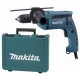 Makita HP1641K Príklepová vŕtačka s kufrom, rýchloupínacie 1,5-13mm, 680W, v kufri