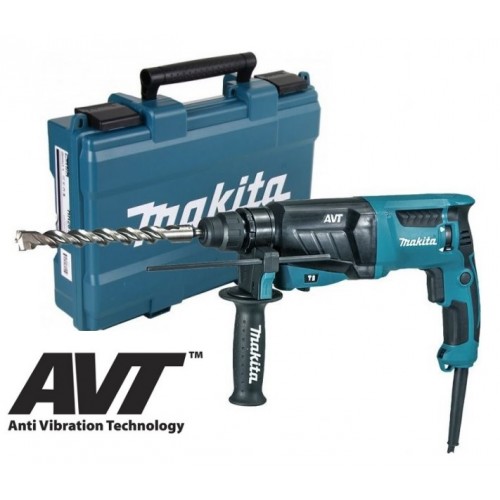 Makita HR2631FT Vŕtacie kladivo SDS-Plus s AVT ( 2,4J/ 800W) v kufri