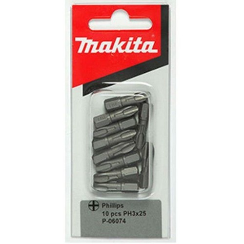 Makita P-06074 torzný bit PH3, 25mm, 10 ks