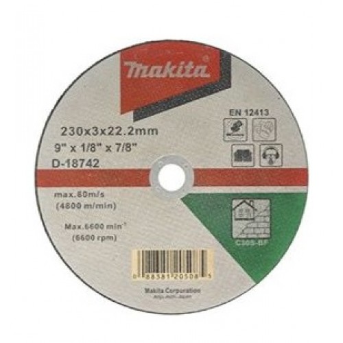 MAKITA Rezný kotúč na kameň 230 x 3 x 22,23 mm D-18742
