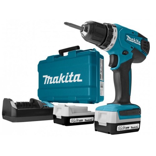 Makita DF347DWE Aku vrtací skrutkovač 30 Nm,Li-ion Li-ion (2x1,3Ah/14,4V)