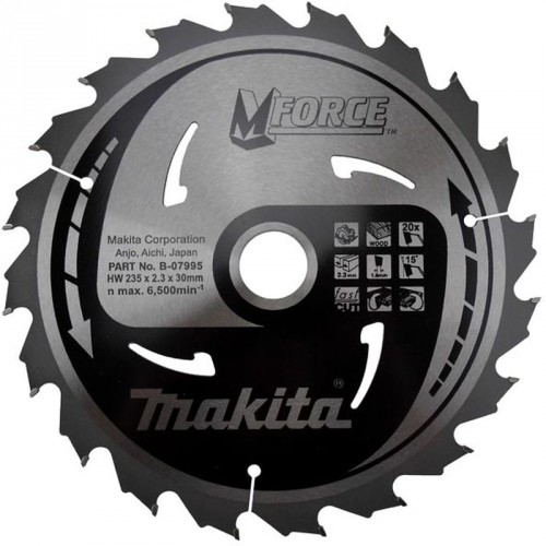 Makita pílový kotúč 235x30mm 20T B-07995 Makita pílový kotúč 235x30mm 20T B-07995