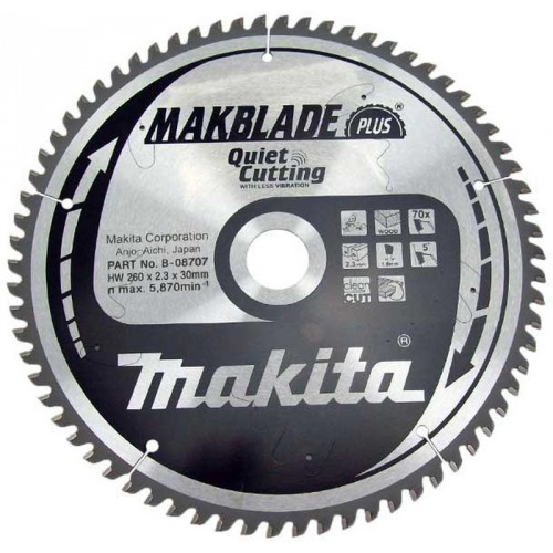 Makita B-32530 Makblade Plus pílový kotúč 260x30mm, 70T