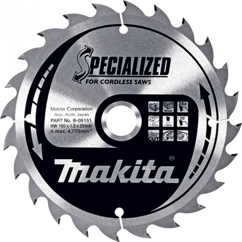Makita B-09151 pílový kotúč 160x20mm 24 Z