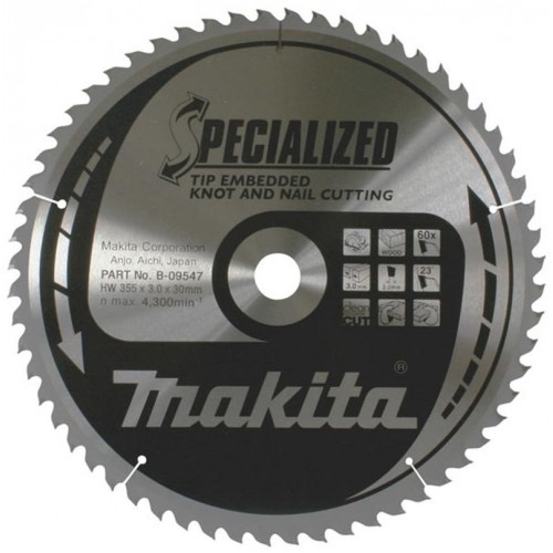 Makita pílový kotúč 355x30mm 60T B-09547 Makita pílový kotúč 355x30mm 60T B-09547