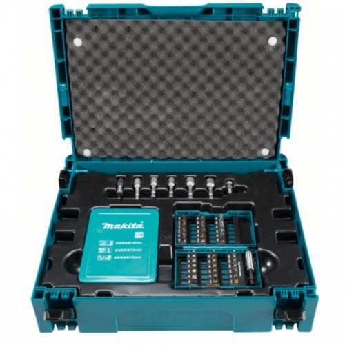 Makita B-53908 Sada 62 ks vrtákou a bitou v Makpac
