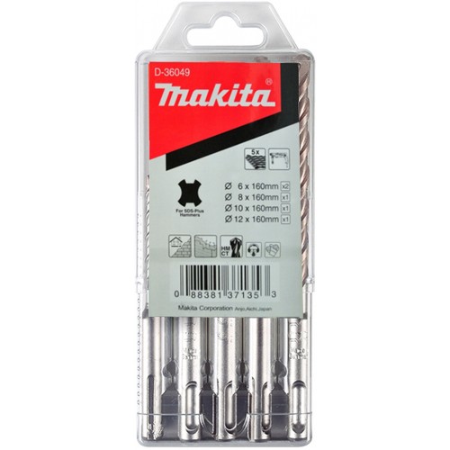 Makita D-36049 SDS-Plus sada vrtákov 5 ks