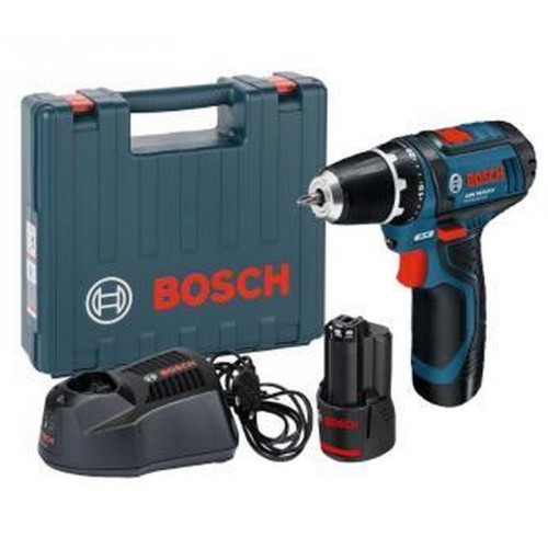 BOSCH GSR 12V-15 Professional aku skrutkovač, v kufri, 2x2Ah, 0601868122