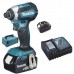 Makita DTD155RTE Aku rázový uťahovák 1/4 "Li-ion 18V/5,0Ah
