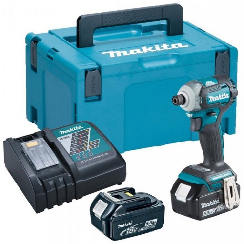 Makita DTD170RTJ Aku rázový uťahovák 1/4" Li -ion 18V/5,0Ah, Makpac