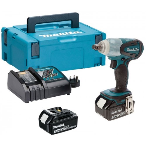 Makita DTW251RTJ Aku rázový uťahovák 1/2"Li -ion (2x5,0Ah/18V) Makpac