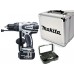 MAKITA Aku vŕtačka s príklepom 2x aku 18V / 4.0Ah + sada bitov D-30667 + hliníkový kufor D
