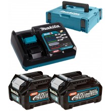 Makita 191V07-0 Súprava Li-ion XGT 40V 2xBL4020+1xDC40RA+Makpac