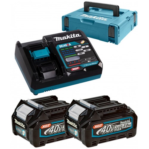 Makita 191V07-0 Súprava Li-ion XGT 40V 2xBL4020+1xDC40RA+Makpac