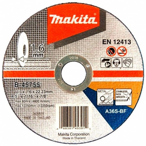 Makita B-45755 Rezný kotúč 115x 1,6 x 22,23, nerez, 1ks