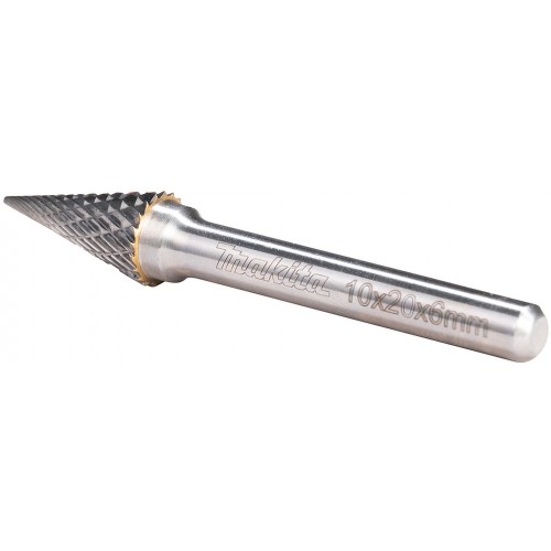 MAKITA B-52847 brúsne frézy 10x20x6 ihlan delené ostrie kov, nerez