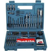 Makita B-53811 Sada bitov a vrtákov do dreva, ocele, muriva 100 ks