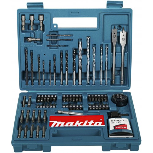 Makita B-53811 Sada bitov a vrtákov do dreva, ocele, muriva 100 ks