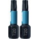 Makita B-63672 Torzná bit 1/4" Impact Black T20, 25mm/2ks