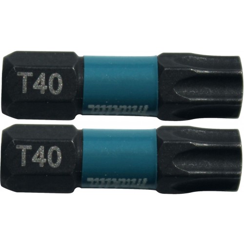 Makita B-63703 Torzní bit 1/4" Impact Black T40, 25mm 2 ks