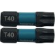 Makita B-63703 Torzní bit 1/4" Impact Black T40, 25mm 2 ks