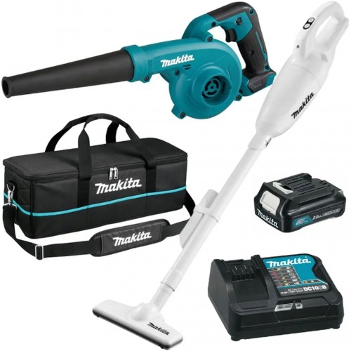 Makita CLX245SAX1 Aku ofukovač UB100 + vysávač CL108FDZW (12V/1x2,0Ah) Taška