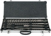 Makita D-42385 Sada vrtákov a sekáčov SDS-Plus v hliníkovom kufri, 10ks