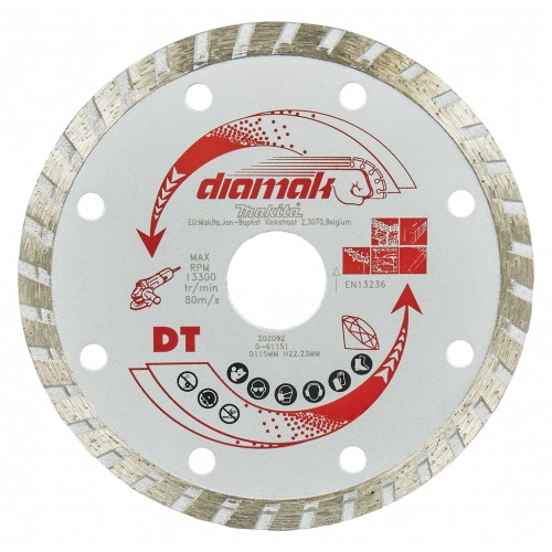 Makita D-61151-10 Diamantové turbo kotúče 115mm, 10ks