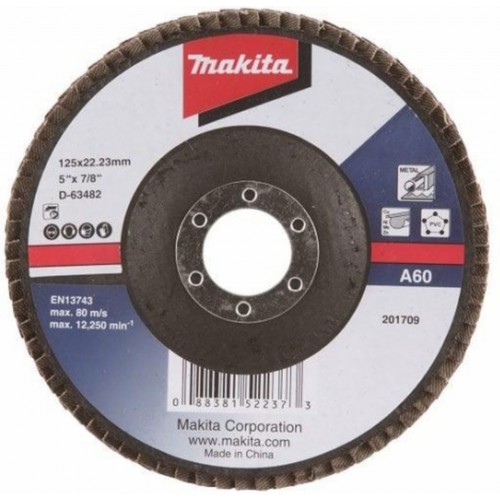 Makita D-63482 Lamelový kotúč 125mm A60 Makita D-63482 Lamelový kotúč 125mm A60