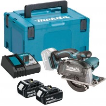 Makita DCS552RTJ Aku kotúčová píla na kov, 136mm, Li-ion LXT (2x5,0Ah /18V