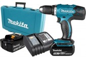 Makita DDF453SFE Aku vŕtací skrutkovač s príslušenstvom LXT (2x 3,0Ah/18V)